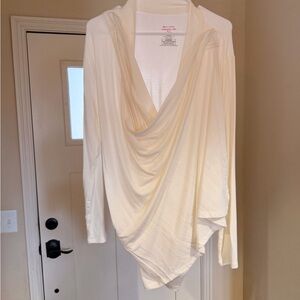 Magnetic Me Cream Draped cardigan